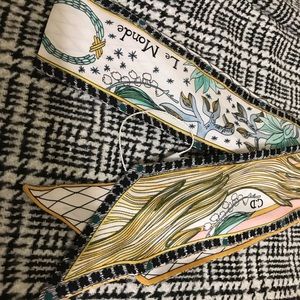 Christian Dior Le Monde Silk Twilly Mitzah Scarf